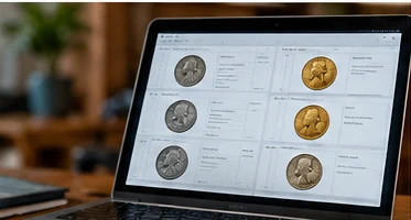 Illustrative computer inventory of collectible coins